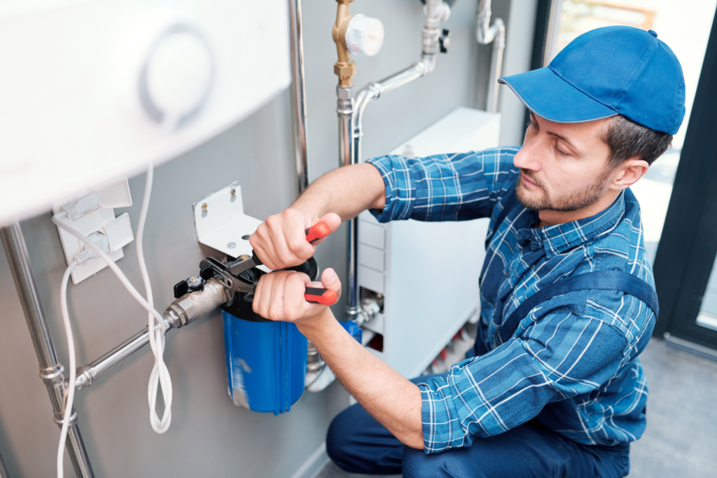 Whole-home water softener and filtration system installed in a Chester County, PA home